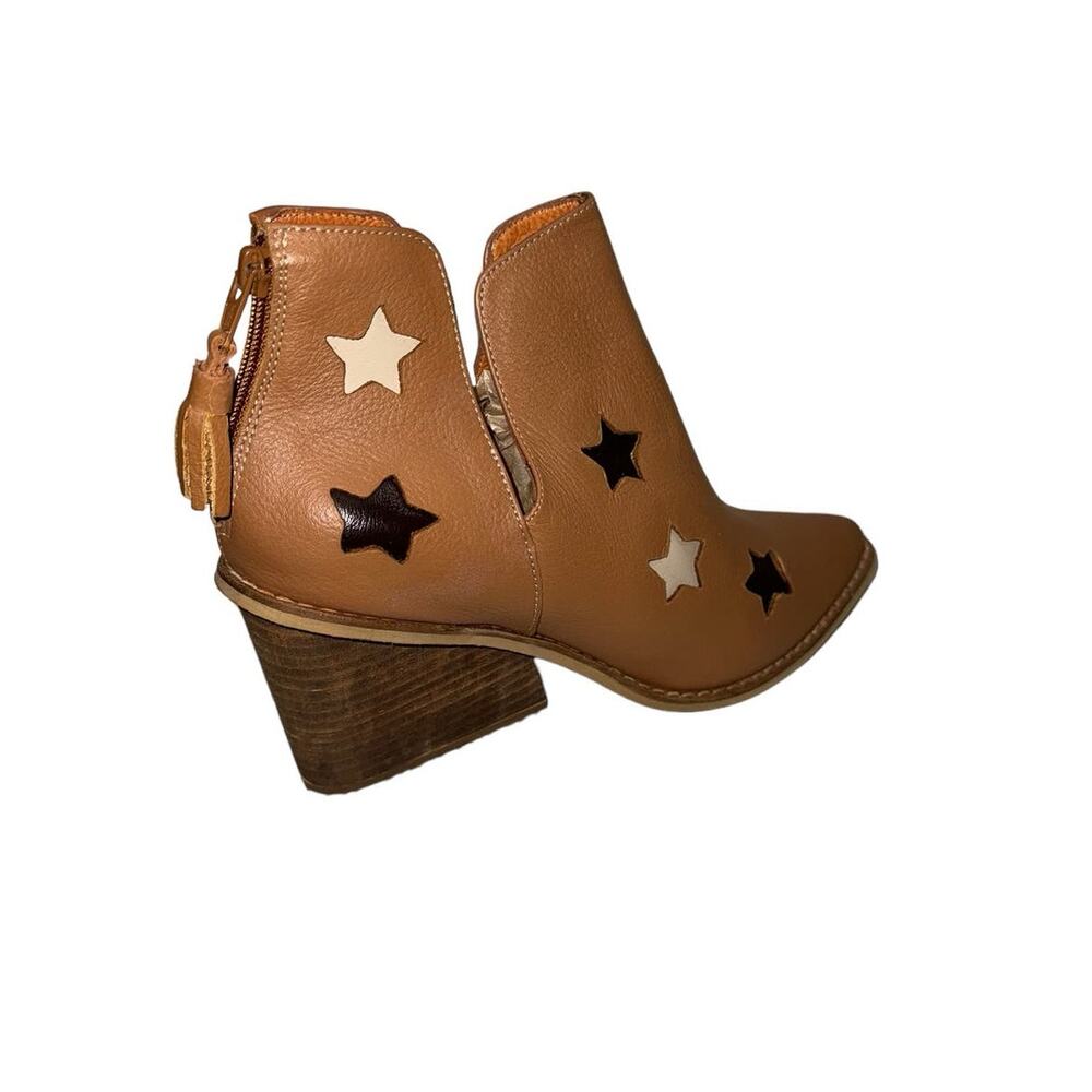 NIB! Silvia Cobos Shoot For The Moon Leather Booties - Size 6.5 - Picture 6 of 10